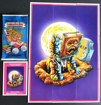 2022 Topps Garbage Pail Kids - Book Worms - Puzzle Set. Buch des Ted