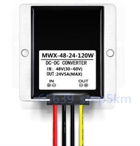 Waterproof Buck Converter Step Down Module Power Supply 36V/48V to 24V 5A 120W - Picture 3 of 3
