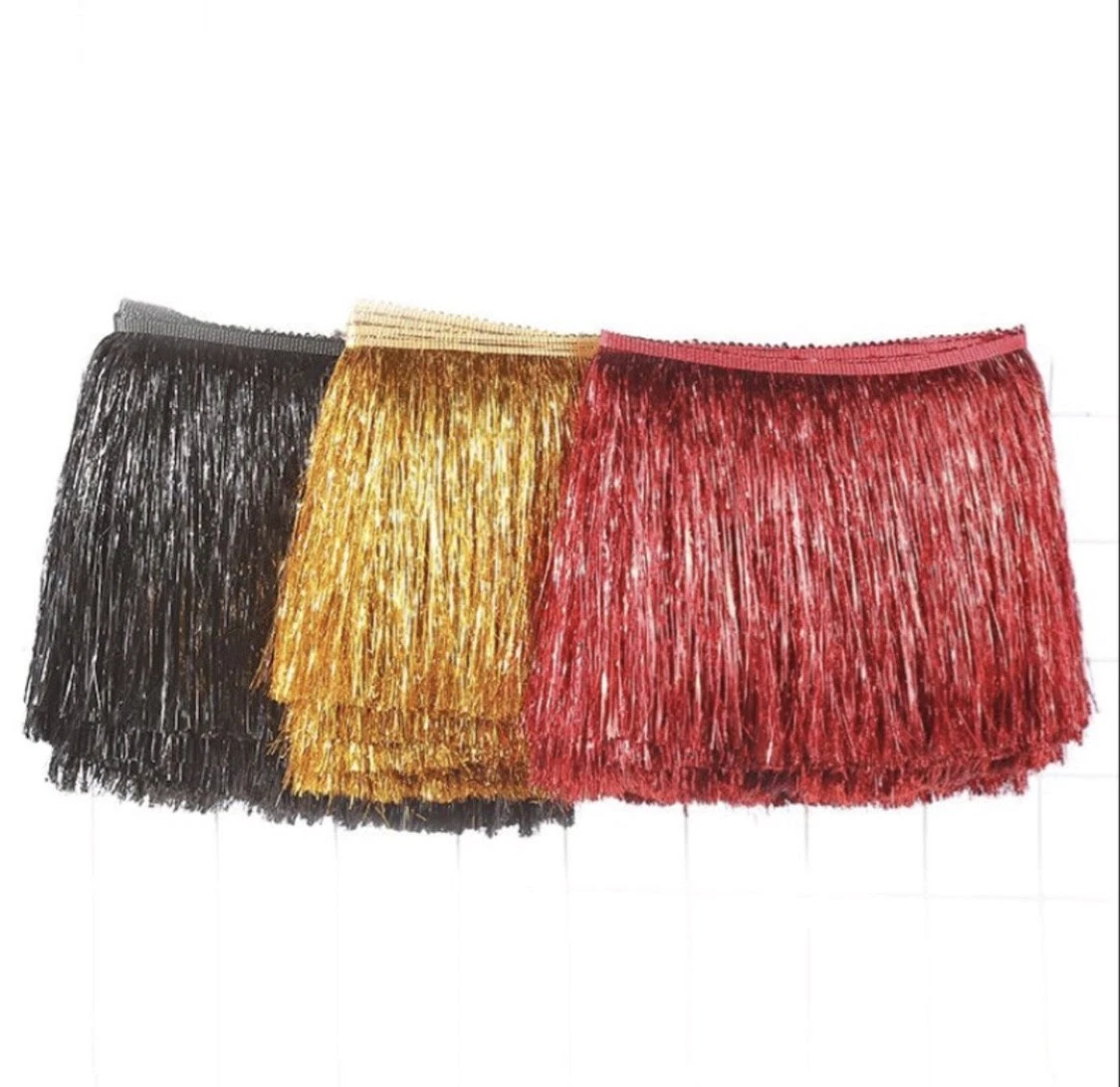 Tassel Fringe / Tassel Fringing Trim Tinsel Lametta Material 20cm 8 16  colours