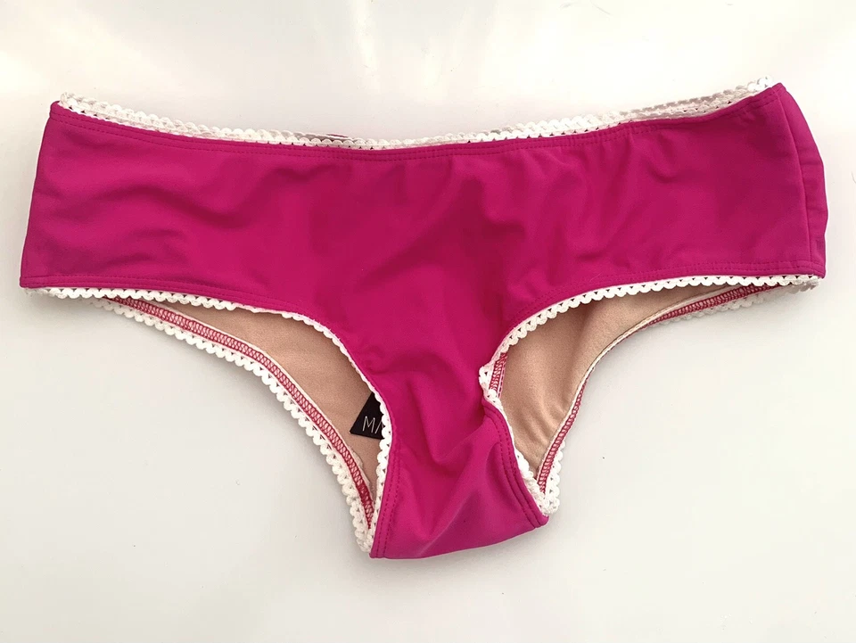 Nuevo con etiquetas Bikini Mandalynn Rosa Neón Blanco y Negro Talla S Foto 4 de 4