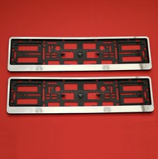 2x Chrome Number Plate Surrounds Holder Frame For Jaguar X-Type