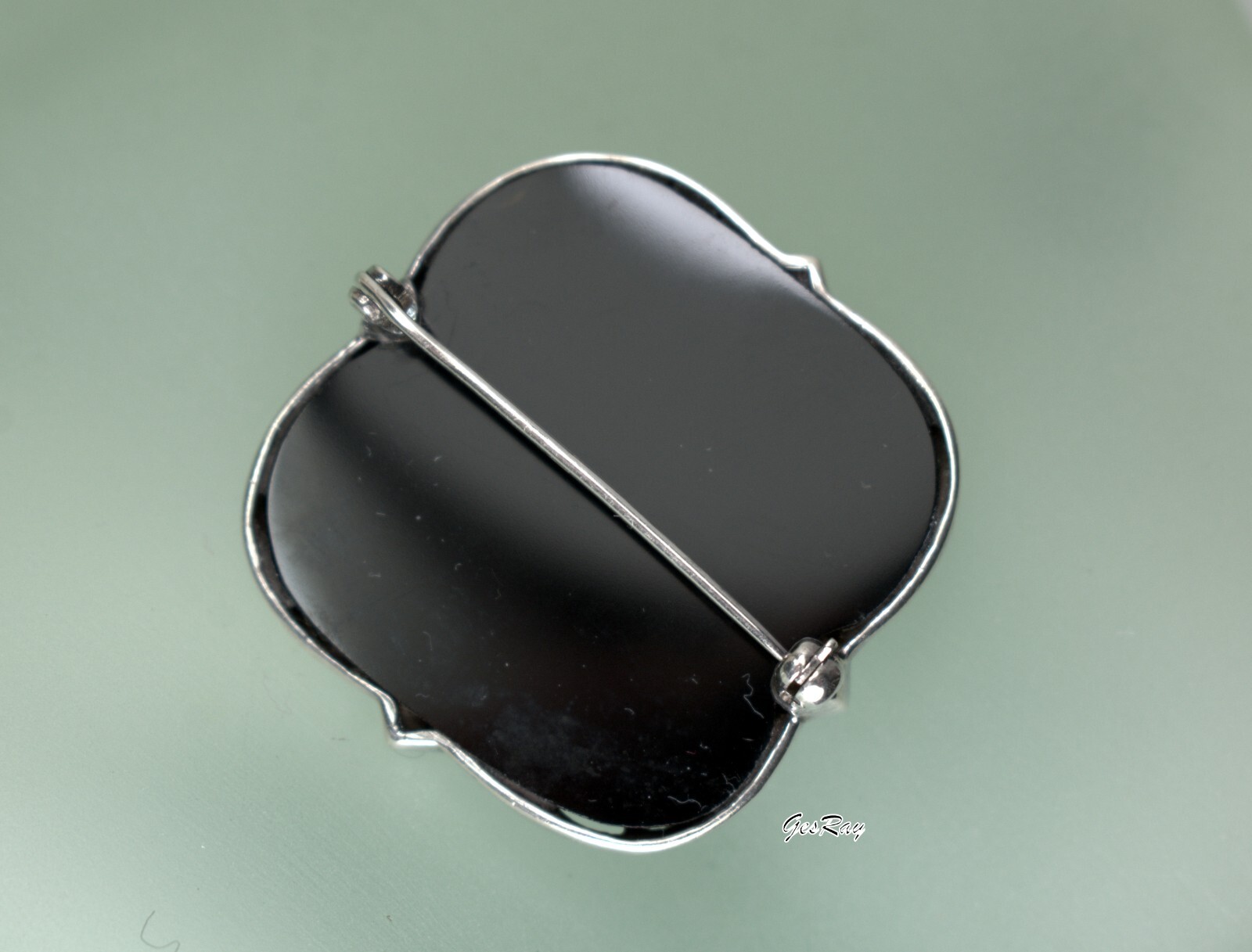 Art Deco Sterling Silver Onyx Brooch Pin Marcasite, Art Deco Jewelry eBay