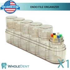 Endo File Plastic Organizer Dental Files Endodontic Tool Autoclavable 6 Tubes