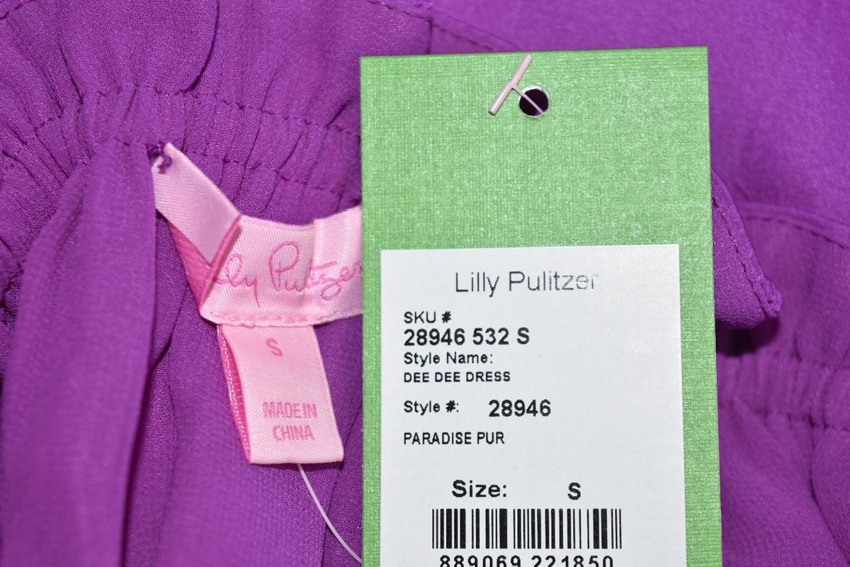 NEW Lilly Pulitzer DEE DEE DRESS Paradise Pur Purple S | eBay