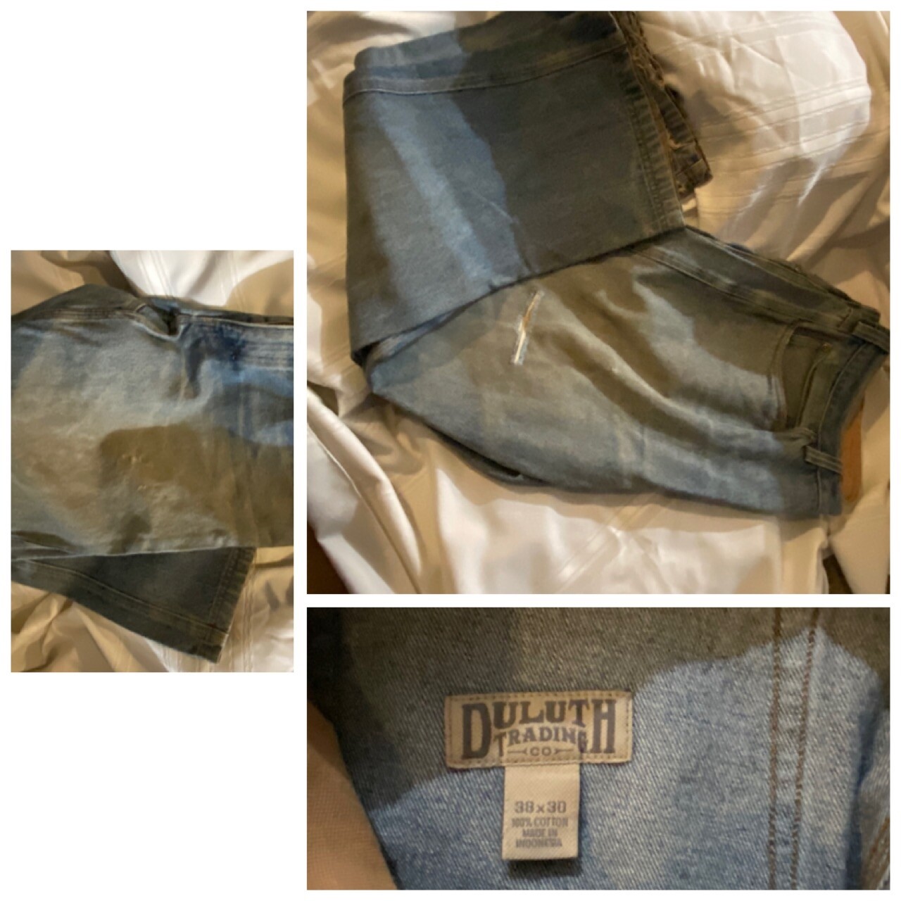 Duluth Trading Co Men’s Fire Hose Canvas Jeans  Work Lot 7 Pants 38 3 Shirts XL image 7