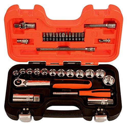 1/4"&1/2"set 34pc slim ratchet - Ref: SL34 - Unid: 1