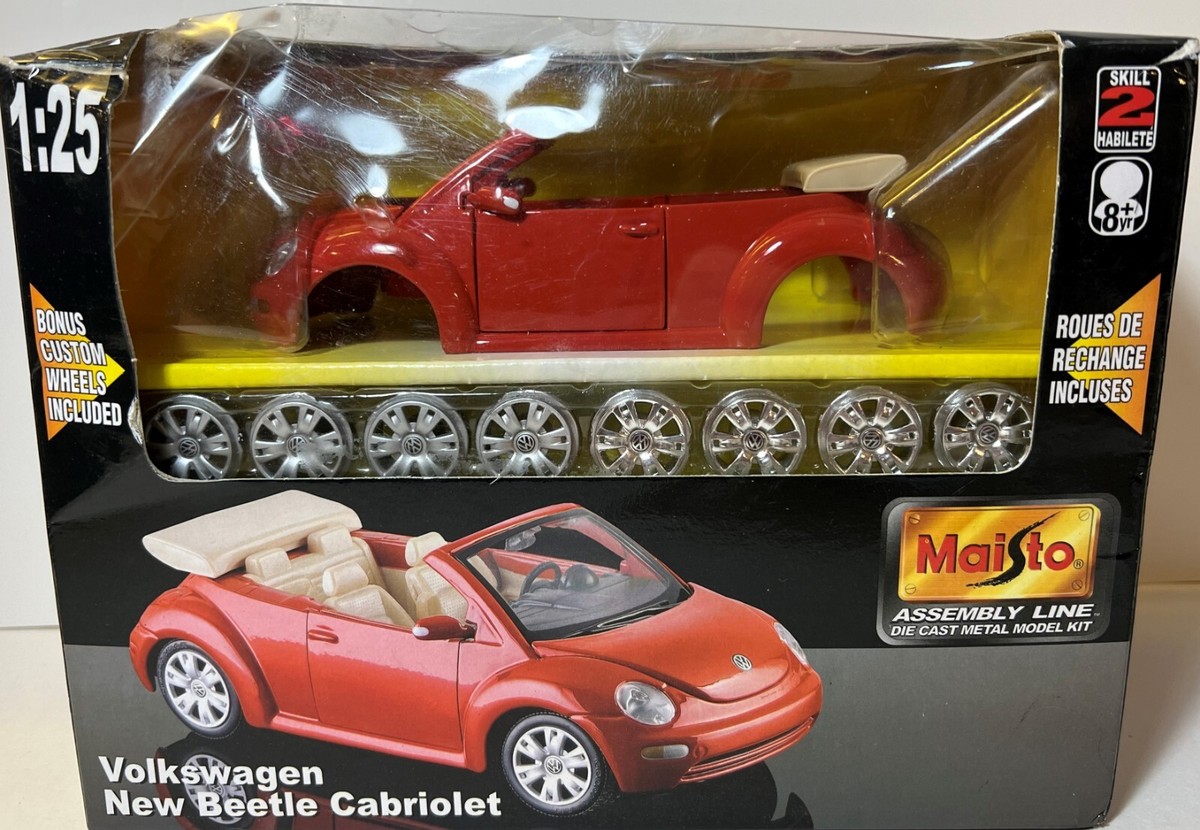 Volkswagen 1/25 モデルキット Maisto Assembly Line Volkswagen New Beetle Cabriolet 1:25 | eBay