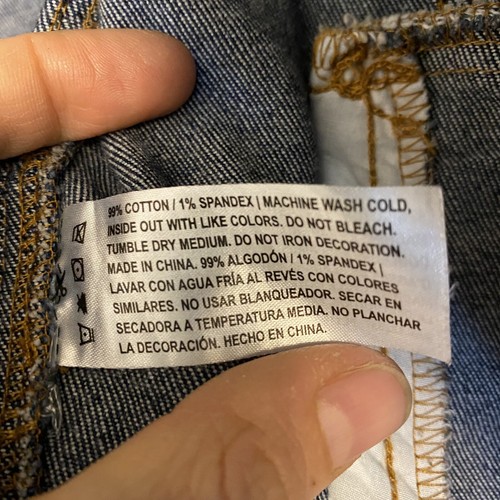Saved By Grace So. Cal Harvest Threadfast Apparel Unisex denim jean jacket -S - Picture 6 of 9