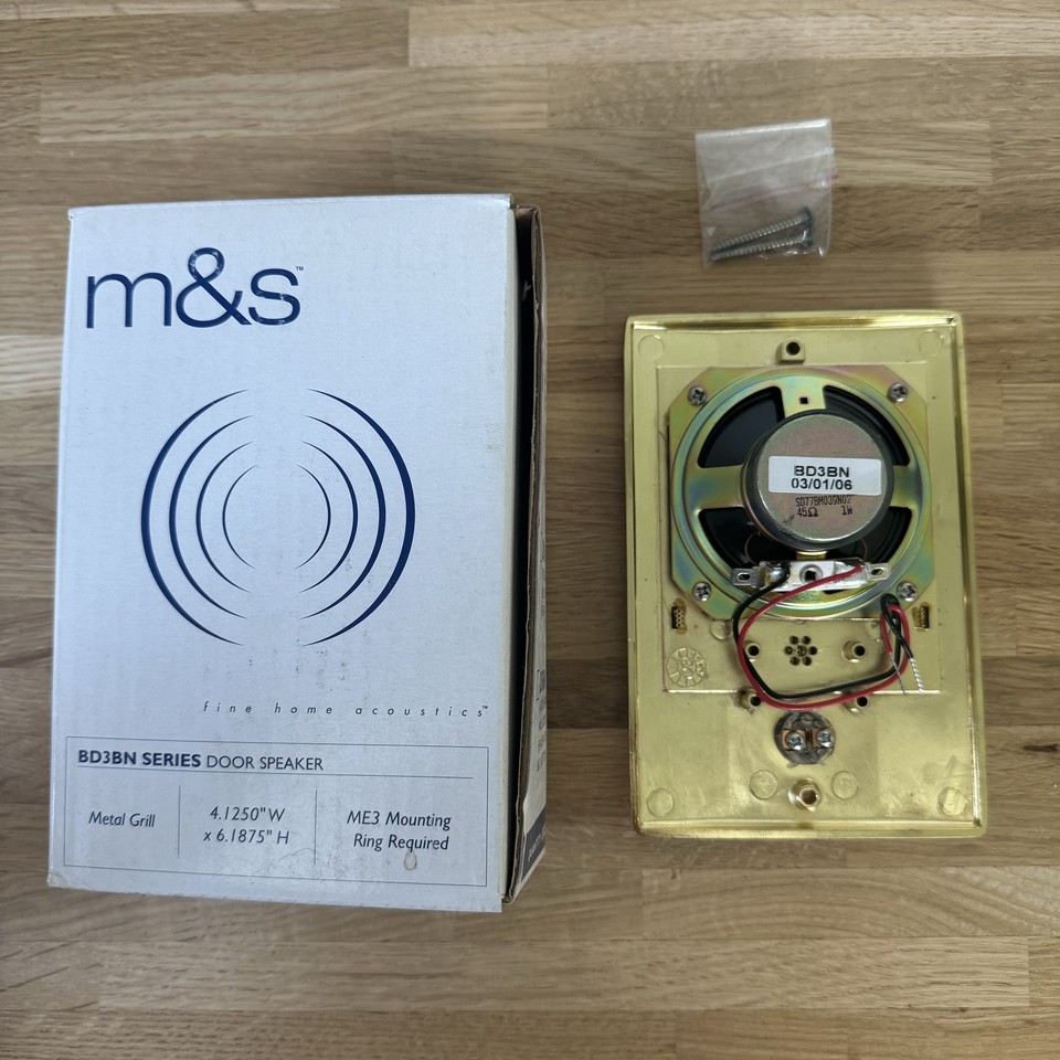 M&S System Door Station with Bell Button Bright Brass (BD3BN