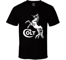 Colt Horse Guns Firearms Logo Men's Retro S-5XL T-Shirt tee Unisex Free Shipping