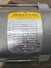 Baldor CD5318 1 HP DC Motor 180 Arm Volts 200/100 Field Volts 1750 Rpm 56C Frame