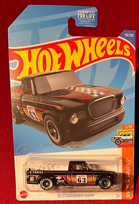 HOT WHEELS '63 STUDEBAKER CHAMP BLACK 93/250. SEE COMBINED  OFFERS !