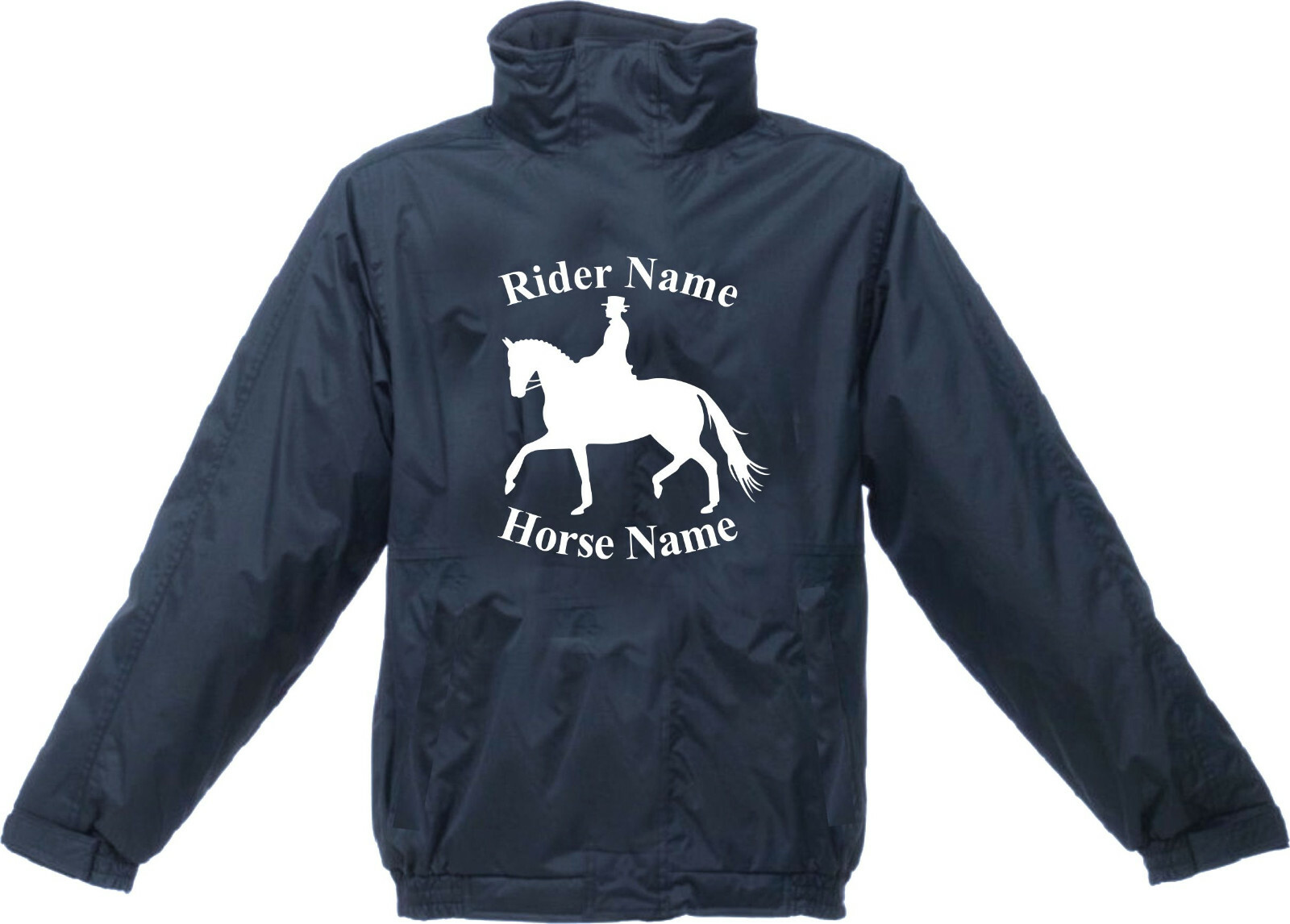 GIACCA PERSONALIZZATA IMPERMEABILE IMPERMEABILE IMPERMEABILE EQUITAZIONE PONY UNISEX REGALO TOP