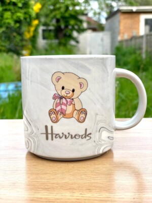 H&H Set 6 Tazze Caffè Adeline Con Piatto In Ceramica Grigia Cc 100 - Foto 6