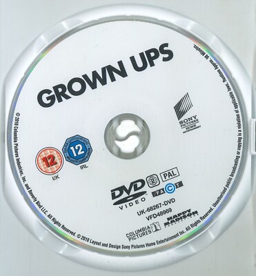 Grown Ups (2010) DVD, Disc Only , Adam Sandler, Salma Hayek, Kevin James