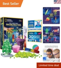NATIONAL GEOGRAPHIC Amazing Chemistry Set - Chemistry Kit with 45 Science Exp...