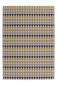 Détails Sur Tapis Triangle Motif Design Tapis Scandi Multicolore Jaune Bleu Brun Gris