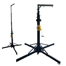 2 Sets 19ft Lighting Crank Stands, Crank Up Stands, Stage Lighting Stands with 4
