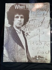 Sheet Music When I Need You By Leo Sayer Vintage 1976