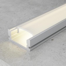 PROFILO Alluminio 2 metri LINEARE + Copertura Strisce LED Barra Strip