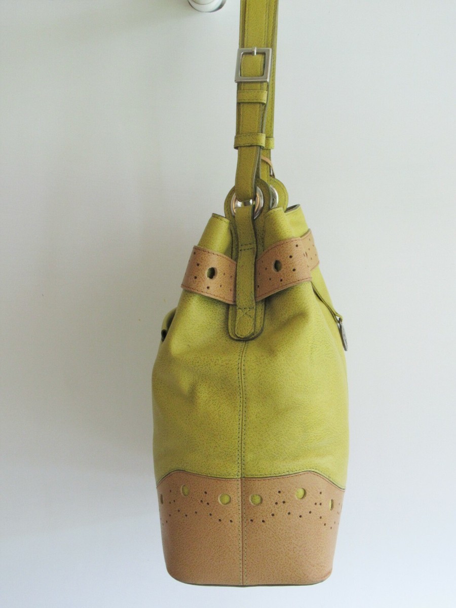 Mario Hernandez Colombia Exclusive Design Chartreuse & Tan leather 