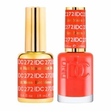 DND DC Soak Off Gel Polish + Matching Nail Lacquer - #272 Hot Mess