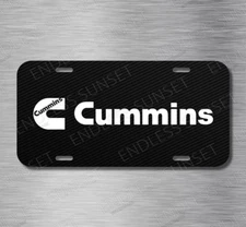 Diesel Power Cummins 4x4 Off road Lifted Truck License Plate Front Auto Tag