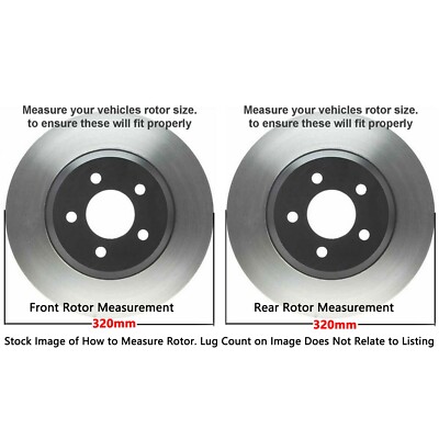 CCIYU Drilled & Slotted Brake Rotors + Ceramic Pads – Front/Rear – For Nissan Armada, Titan, Infiniti QX56 - View #3