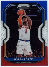 Bobby Portis 2020-21 Panini Prizm Red White Blue #221 New York Knicks
