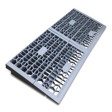 2 PCS Modular Threshold Ramps Doorways 2 Inch Rise Wheelchairs Home 3000LBS