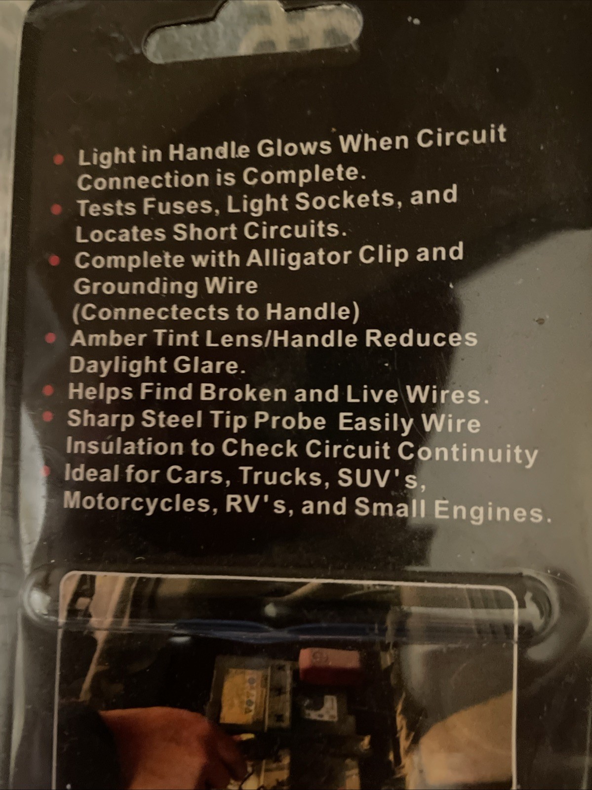 Circuit Tester 6-12V Volt, Illinois Industrial Tool, New