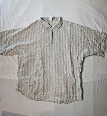 VTG KENZO Paris Kimono Style Short Sleeve Breathable Cotton Blouse Small 42