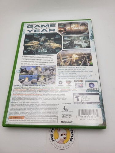 Tom Clancy's Ghost Recon: Advanced Warfighter 2 (Xbox 360, 2007) - CIB/Complete - Picture 2 of 4