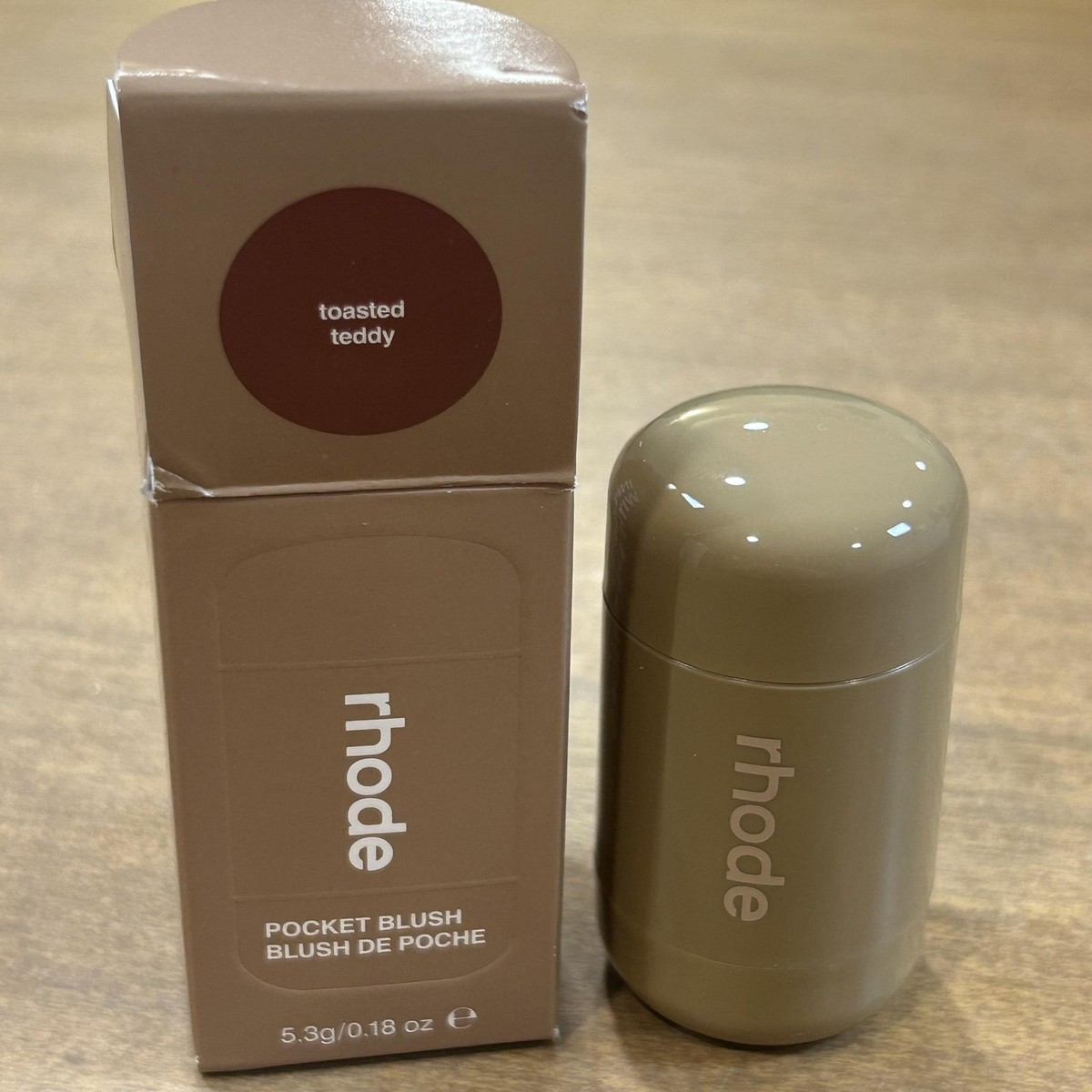 Rhode Pocket Blush Toasted Teddy 0.18oz 5.3g Brown Cream Blush