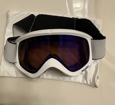 White/black Yellow Tint Anon Ski Goggles Great Condition