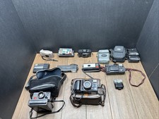 Assorted vintage cameras lot Minolta Polaroid Kodak Kalimar Everflash