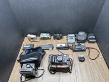 Assorted vintage cameras lot Minolta Polaroid Kodak Kalimar Everflash
