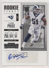 2017 Contenders Rookie Ticket/Rookie Ticket Variation Ejuan Price #226 Auto vu6