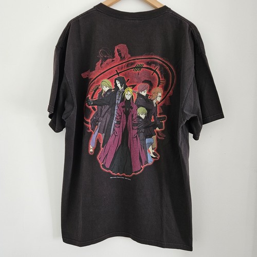 Vintage Witch Hunter Robin Shirt Extra Large Black Japanese Anime Manga TV Promo