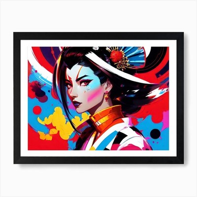Asian Girl 13 Art Print Framed Wall Art Poster Canvas Print Picture