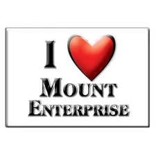 Mount Enterprise, Rusk County, Texas - Fridge Magnet I Love Souvenir Usa Gift
