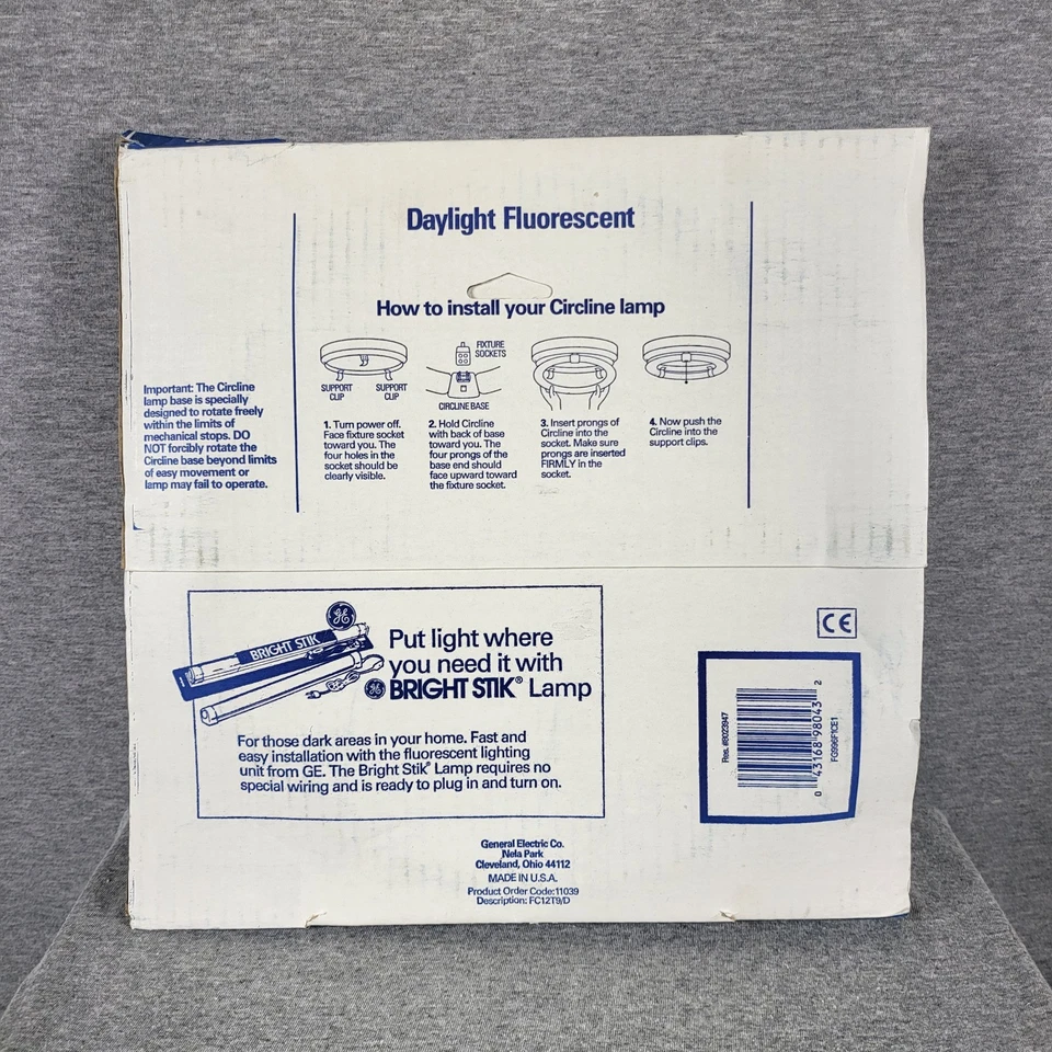 GE 32W FC12 T9 Circline Circular Fluorescent LIGHT BULB Daylight White 12" - Image 2 of 4