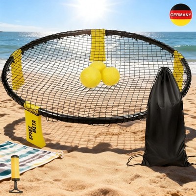 Spikeball Standard 3-Ball-Set   Spiel für Garten, Strand, Park, (Gelb-Schwarz)