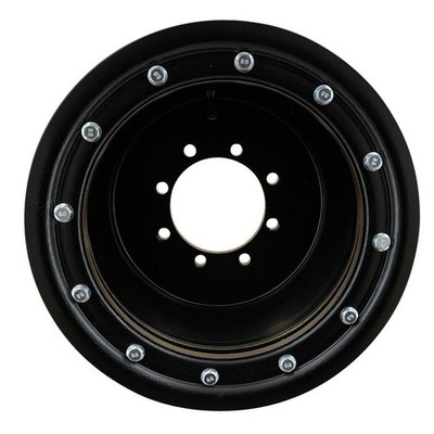 10x8 ( 8x10 ) 3+5 4x115 + 4x110 LQ Racing Beadlock Felge Alu schwarz hinten