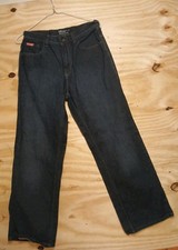 Ecko Unltd Jeans Youth Boys 16 Straight BlackMed Wash 28x27 Embroidered Pockets