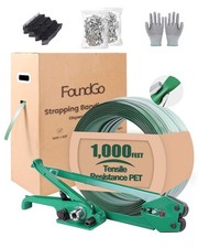 FoundGo PET Banding Strapping Kit 5/8"x1000' 1500lbs Pallet Packaging Tool