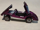 Hot Wheels Redline FERRARI 512S Magenta HK Black Interior Very Nice !