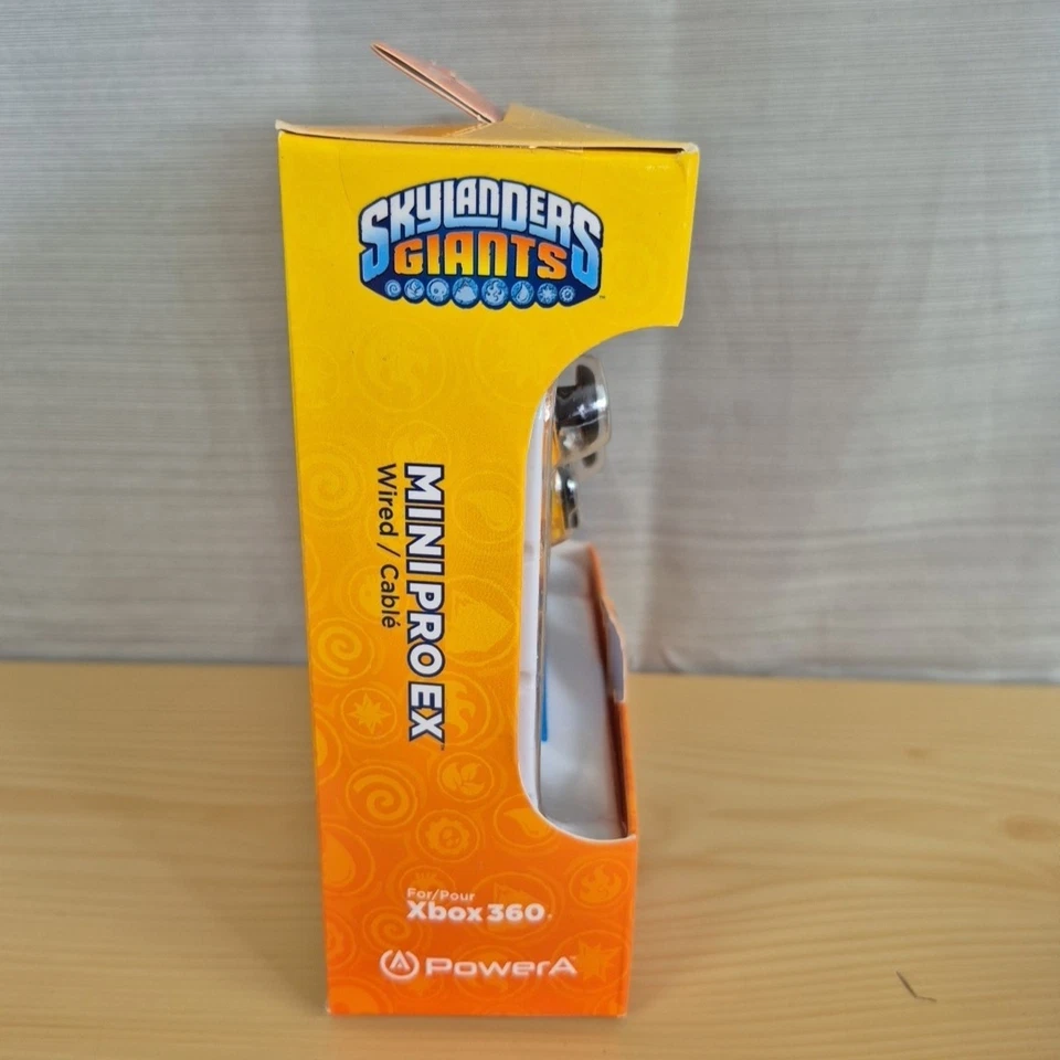 Power A Skylanders Giants Mini Pro Ex Orange Wired Controller Xbox360 RARE - Image 2 of 4