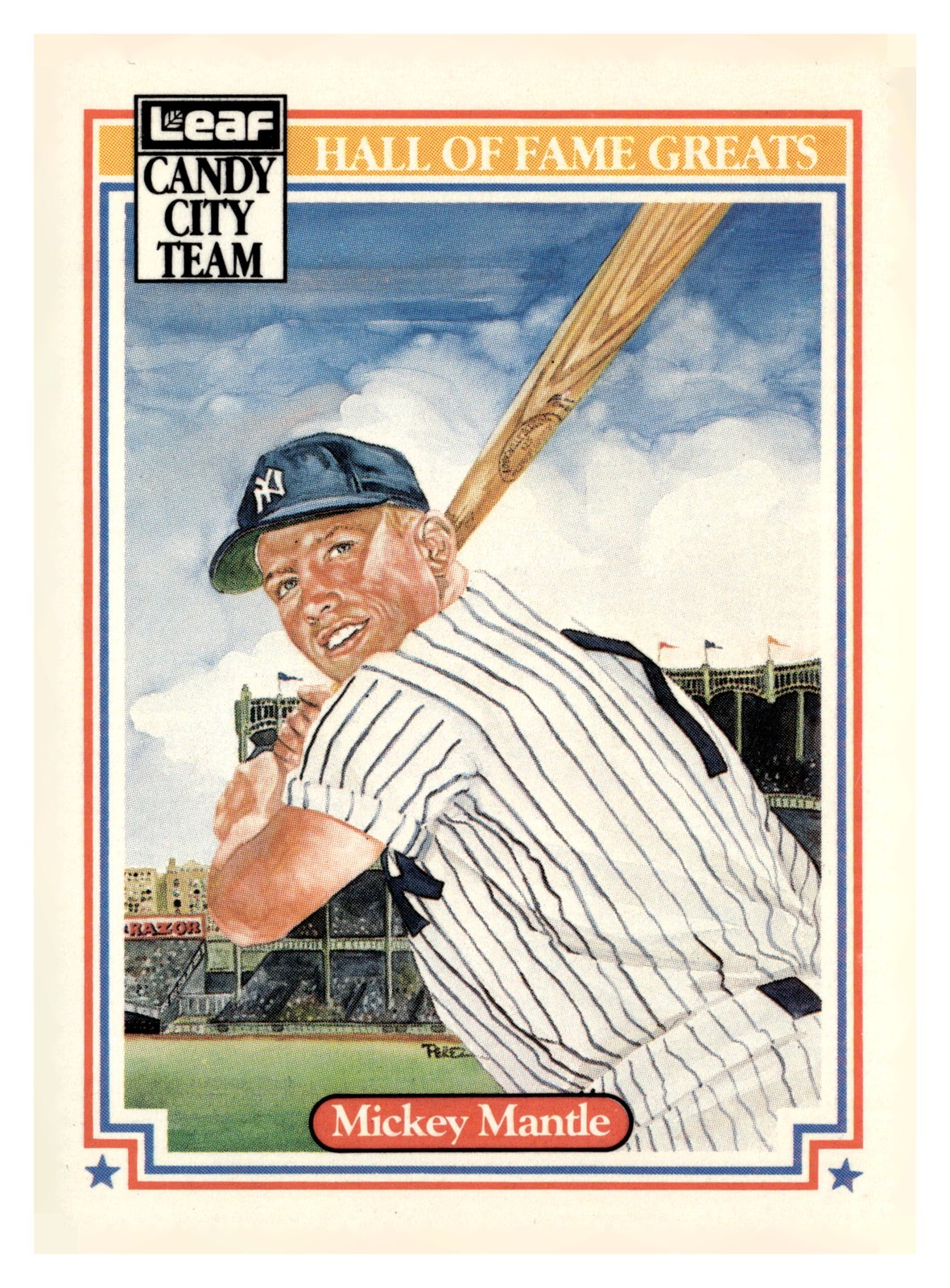 1983 Donruss Hall of Fame Heroes #7 Mickey Mantle