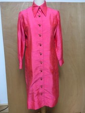 vintage Star of Siam pink silk taffeta jacket dress 12